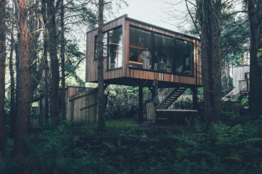 Boutique Lodgets im Wald an der Nordküste Irlands